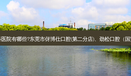 国内排名前三的牙科医院有哪些?东莞市伢博仕口腔(第二分店)、劲松口腔（国贸分院）都名列在榜-第1张图片-唯美资讯网