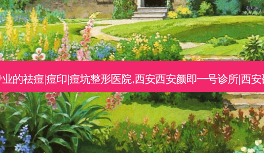 西安排名前十专业的祛痘|痘印|痘坑整形医院,西安西安颜即一号诊所|西安邵锦弘医生诊所-第1张图片-唯美资讯网
