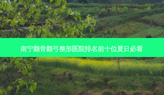南宁颧骨颧弓整形医院排名前十位夏日必看-第1张图片-唯美资讯网 南宁颧骨颧弓整形医院排名前十位夏日必看-第1张图片-唯美资讯网