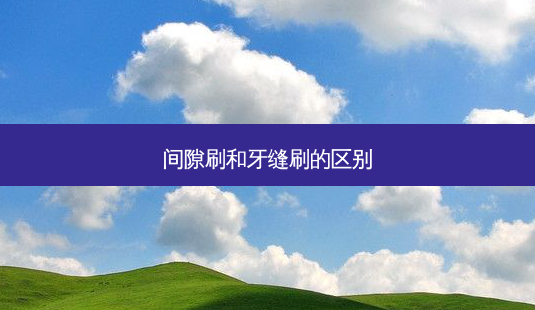 间隙刷和牙缝刷的区别-第1张图片-唯美资讯网 间隙刷和牙缝刷的区别-第1张图片-唯美资讯网
