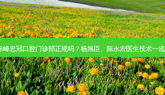 赤峰忠冠口腔门诊部正规吗?杨旭臣、陈永宏医生技术!-第1张图片-唯美资讯网 赤峰忠冠口腔门诊部正规吗?杨旭臣、陈永宏医生技术!-第1张图片-唯美资讯网