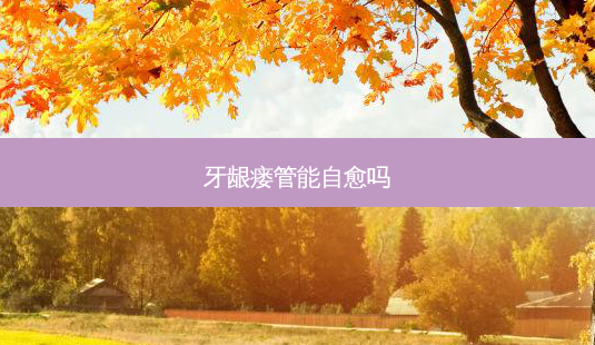 牙龈瘘管能自愈吗-第1张图片-唯美资讯网