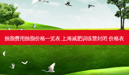 抽脂费用抽脂价格一览表 上海减肥训练营封闭 价格表-第1张图片-唯美资讯网 抽脂费用抽脂价格一览表 上海减肥训练营封闭 价格表-第1张图片-唯美资讯网