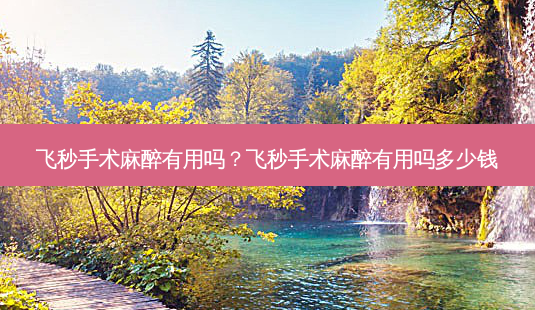飞秒手术麻醉有用吗?飞秒手术麻醉有用吗多少钱-第1张图片-唯美资讯网 飞秒手术麻醉有用吗?飞秒手术麻醉有用吗多少钱-第1张图片-唯美资讯网
