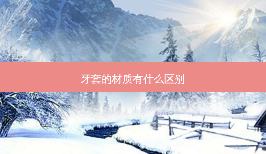 牙套的材质有什么区别-第1张图片-唯美资讯网