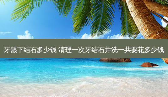 牙龈下结石多少钱 清理一次牙结石并洗一共要花多少钱-第1张图片-唯美资讯网