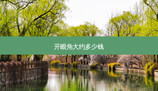 开眼角大约多少钱-第1张图片-唯美资讯网 开眼角大约多少钱-第1张图片-唯美资讯网