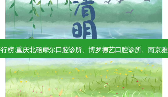 国内的牙科医院前三名排行榜:重庆北碚摩尔口腔诊所、博罗德艺口腔诊所、南京雅度口腔门诊部等强势入榜-第1张图片-唯美资讯网