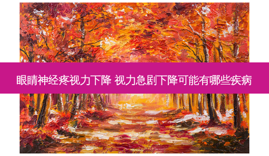 眼睛神经疼视力下降 视力急剧下降可能有哪些疾病-第1张图片-唯美资讯网 眼睛神经疼视力下降 视力急剧下降可能有哪些疾病-第1张图片-唯美资讯网