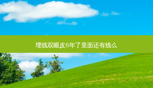 埋线双眼皮6年了里面还有线么-第1张图片-唯美资讯网 埋线双眼皮6年了里面还有线么-第1张图片-唯美资讯网