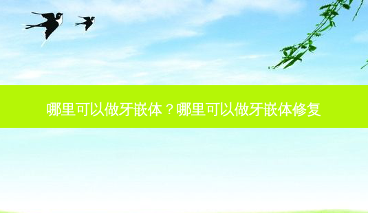 哪里可以做牙嵌体?哪里可以做牙嵌体修复-第1张图片-唯美资讯网 哪里可以做牙嵌体?哪里可以做牙嵌体修复-第1张图片-唯美资讯网