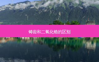 铸齿和二氧化锆的区别