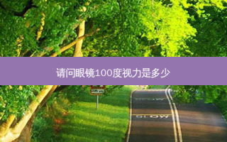 请问眼镜100度视力是多少