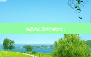 嘴凸和正常嘴型的对比