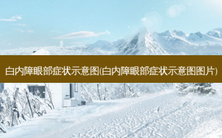 白内障眼部症状示意图(白内障眼部症状示意图图片)