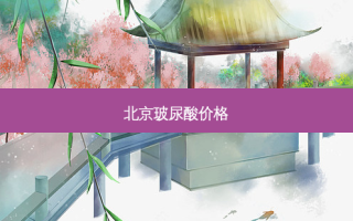 北京玻尿酸价格