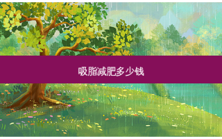 吸脂减肥多少钱
