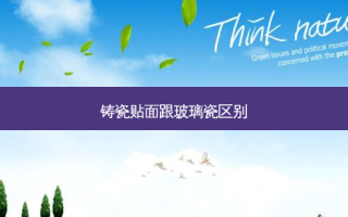 铸瓷贴面跟玻璃瓷区别