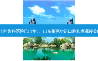 2023国内排前十的齿科医院已出炉, 、山东莱芜华诺口腔和鹰潭臻美口腔医院都上榜