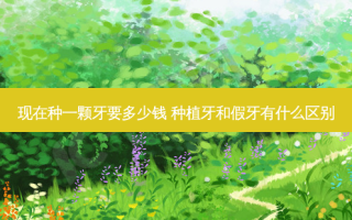 现在种一颗牙要多少钱 种植牙和假牙有什么区别