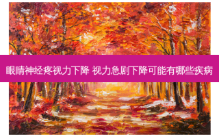 眼睛神经疼视力下降 视力急剧下降可能有哪些疾病